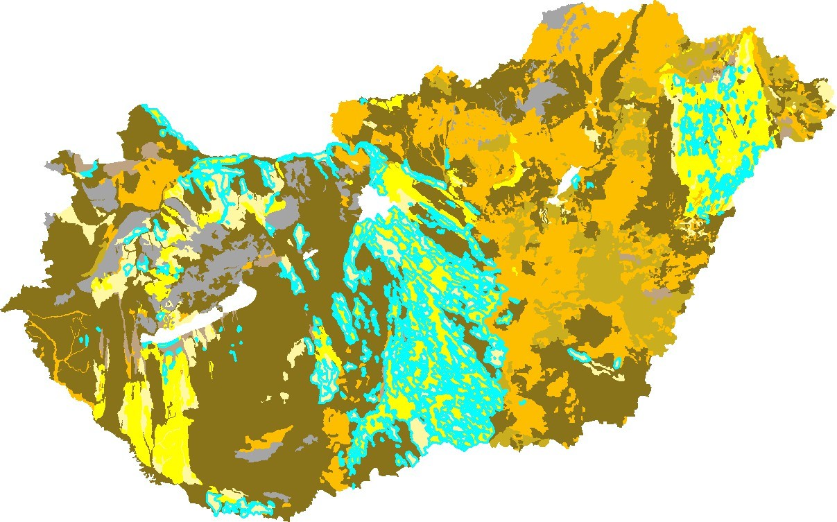 meszes és homokos szövetű talajok